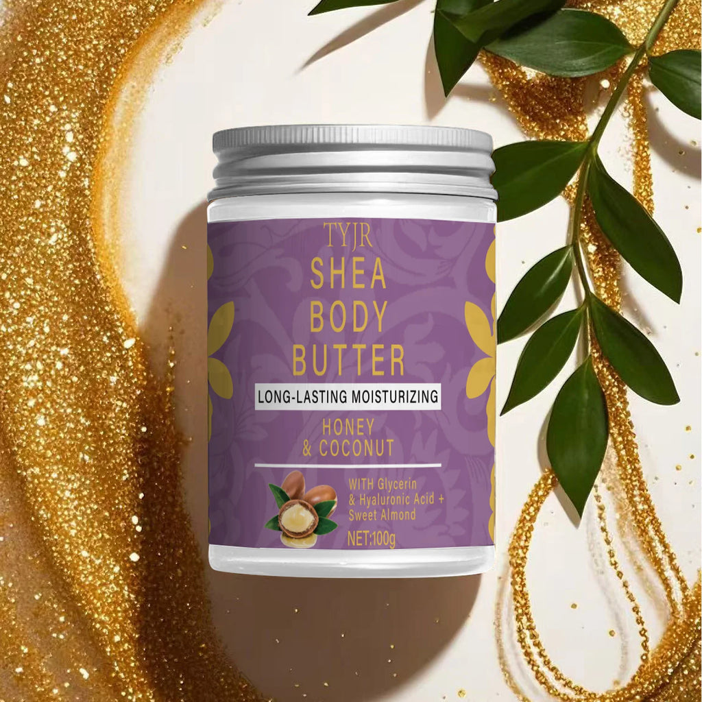 Shea Butter Moisturizing Body Cream, Softer and Moisturizes Skin, Tightens Skin, Makes Skin More Brightens and Shiny, and Moisturizes Body Massage, Suitable for Dry and Cracked Skin
