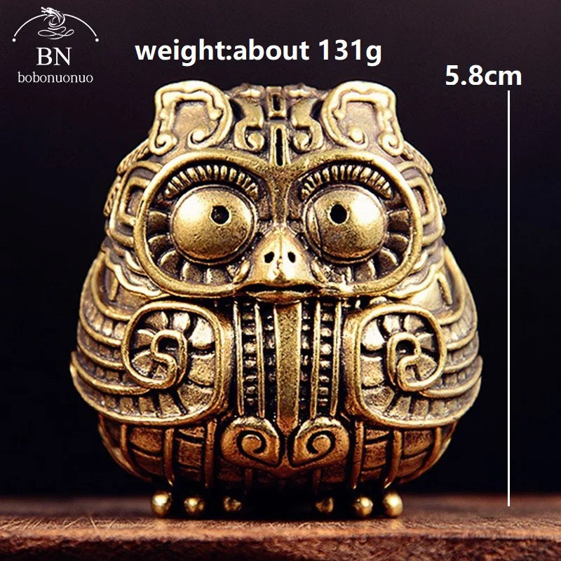 Incense Burner Bronze Antique Owl Creative Home Decor Dragon Incense Holder Censer Office Desk Ornaments Decorations Car ashtray