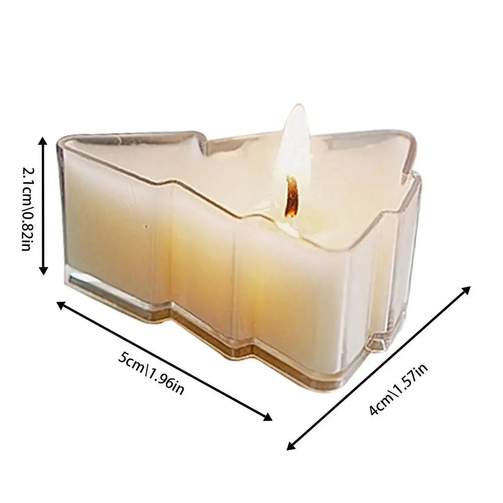 Christmas tree tealight Handwork Scented Candles Tree Shaped Candles Christmas Tree Candles For Christmas Home Decoration