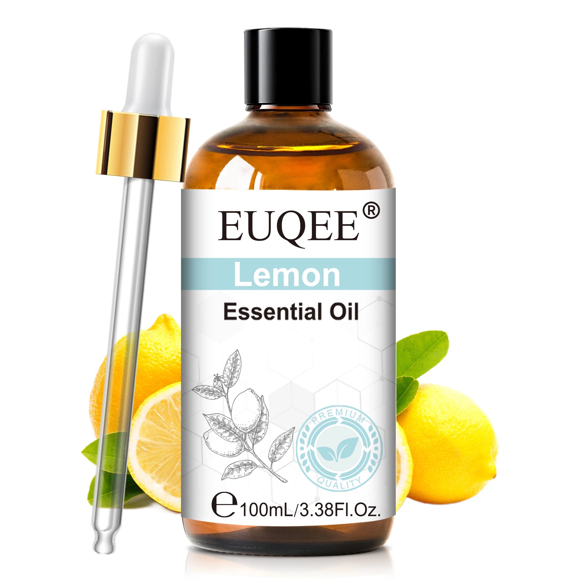 EUQEE 3.38FI.Oz. Aromatherapy Essential Oil For Reed Diffuser Humidifier-100ml Vanilla Lavender Cinnamon Lemon Essential Oils