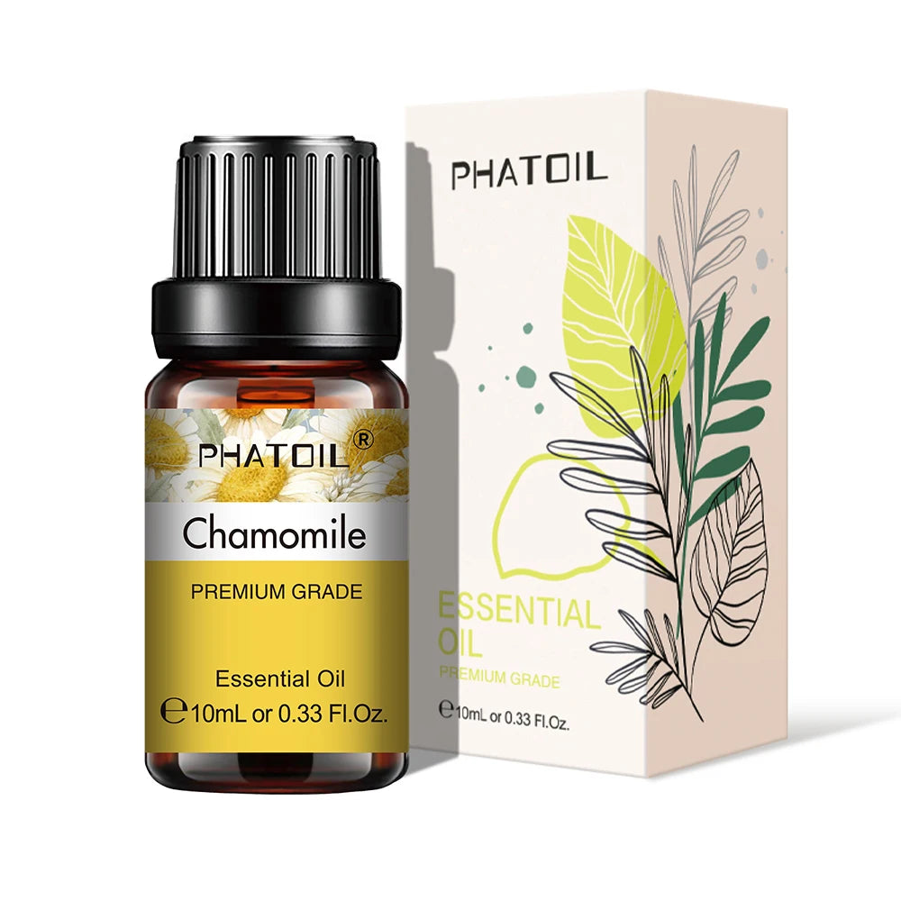 PHATOIL Natural Plant Essential Oil 10ml Eucalyptus Lavender Bergamot Vanilla Peppermint 1PCS Aroma Essential Oils For Diffuser
