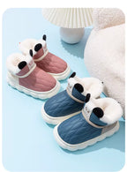 Cozy Slippers with Soles for Kids – Unisex Winter House Shoes
