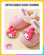 Cute & Cozy Waterproof Cartoon Slippers for Boys & Girls – Winter House Shoes