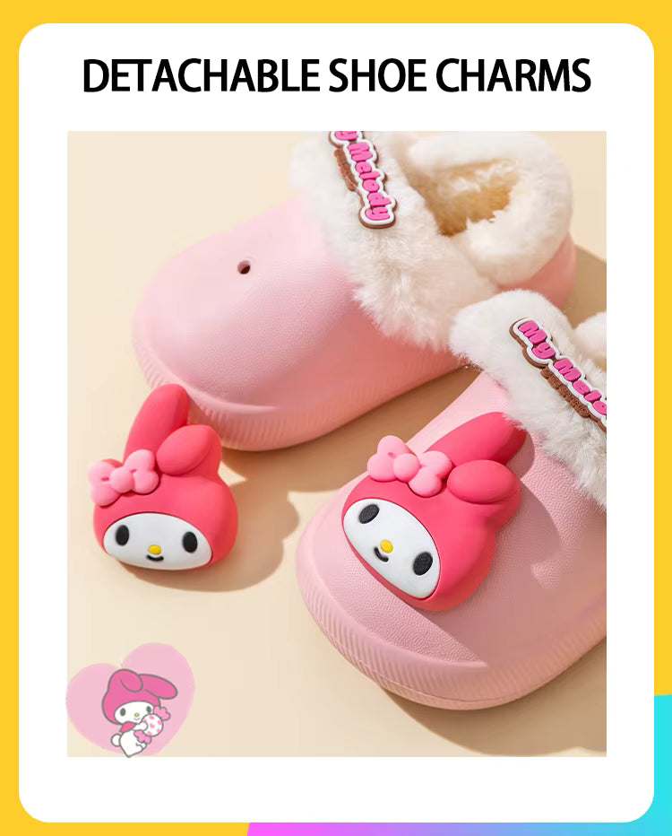 Cute & Cozy Waterproof Cartoon Slippers for Boys & Girls – Winter House Shoes