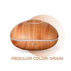Air Humidifier Aromatherapy Essential Oil Diffuser Wood Grain 200ml Ultrasonic Remote Control 7 Color Lights For Home Bedroom