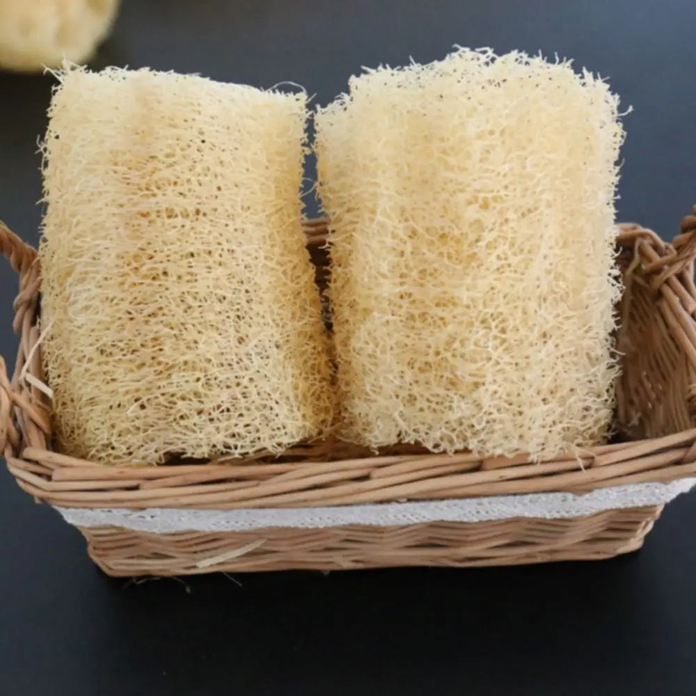 Natural Loofah Luffa Sponge Dish Towels Long Ecological Planting Body Shower Sponge Non-stick Good Absorbency Bath Kitchen
