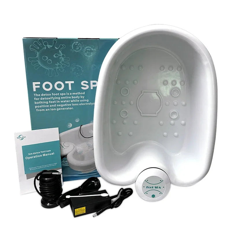 Footbath Foot Detox Ionic Spa Machine Ionic Detoxifier for Feet Bath Ion Cleanse Plantar Reflexology Foot Detox Arrays Massager