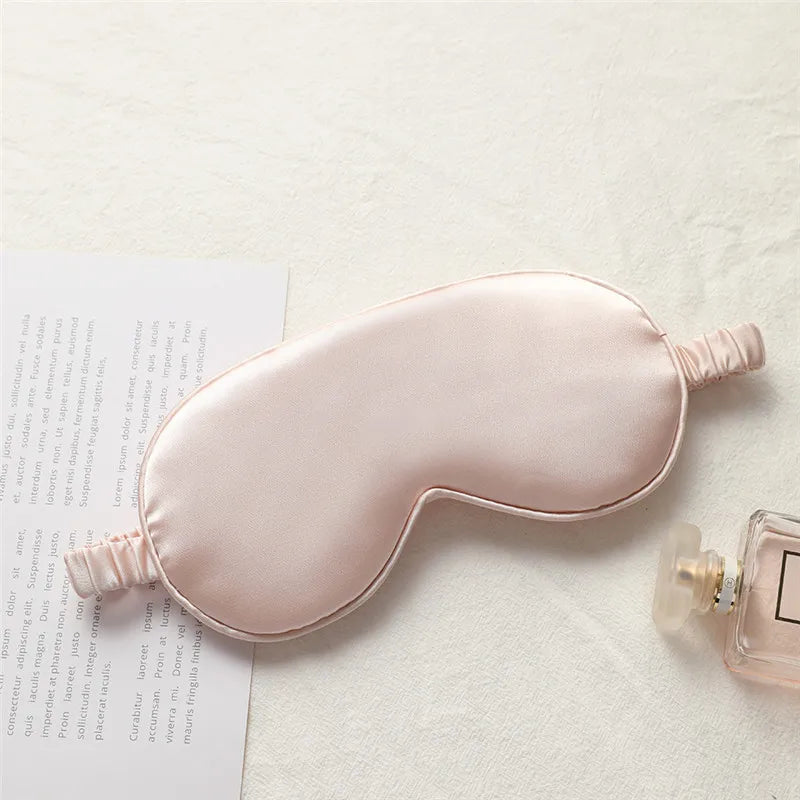 1pcs Imitated Silk Sleep Eye Mask Shading Patch Portable Travel Relax Eyepatch Lunch Break Cover Night Health Sleeping Shield