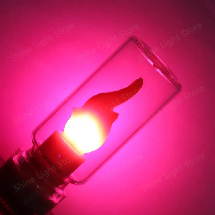 Five Color 5V LED Cob Flash Candle Edison Flame Bulb Night Light Camping Festival Decoration LED Lighting Bulb Accessories DIY