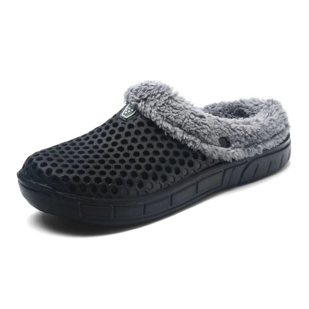 Winter Slippers Men Women Indoor Warm Shoes Non Slip Cotton Pantoffels Casual Clogs Slip on House Floor Slippers for Men
