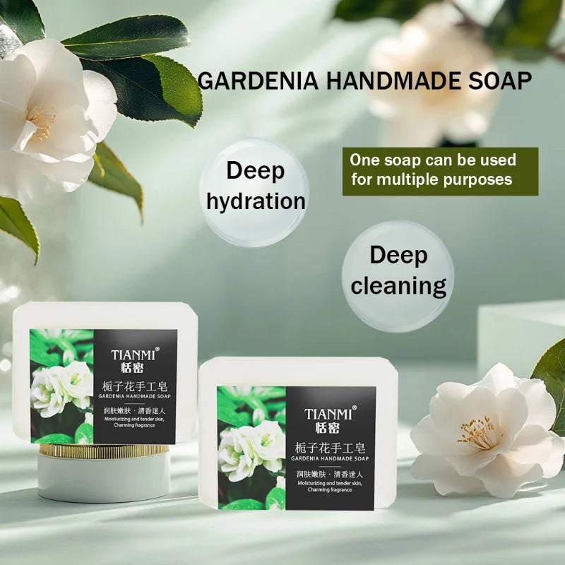 4-piece fruit and flower-scented shower gel bar set, featuring 4 different fragrances including rose and lemon.Deep cleansing