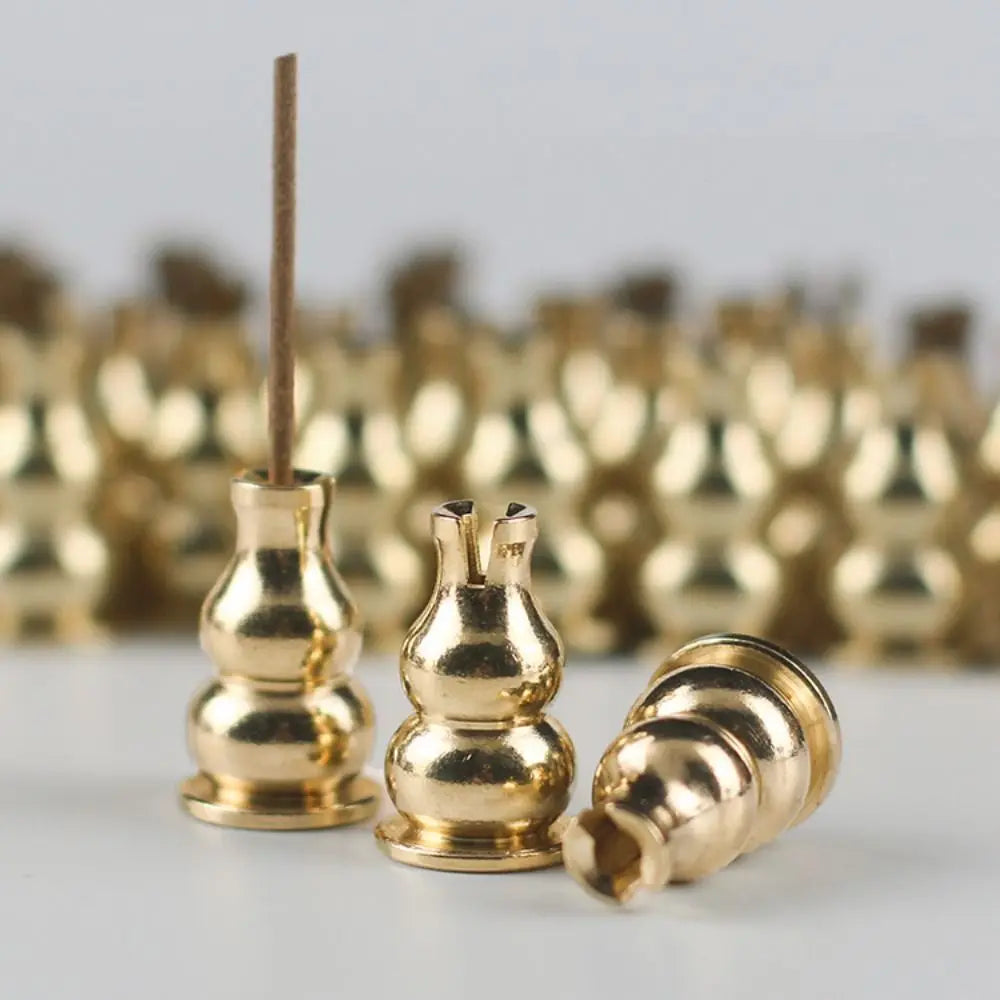 Portable Copper Mini Incense Burner Incense Holder Home Office Teahouse Zen Buddhist Supplies