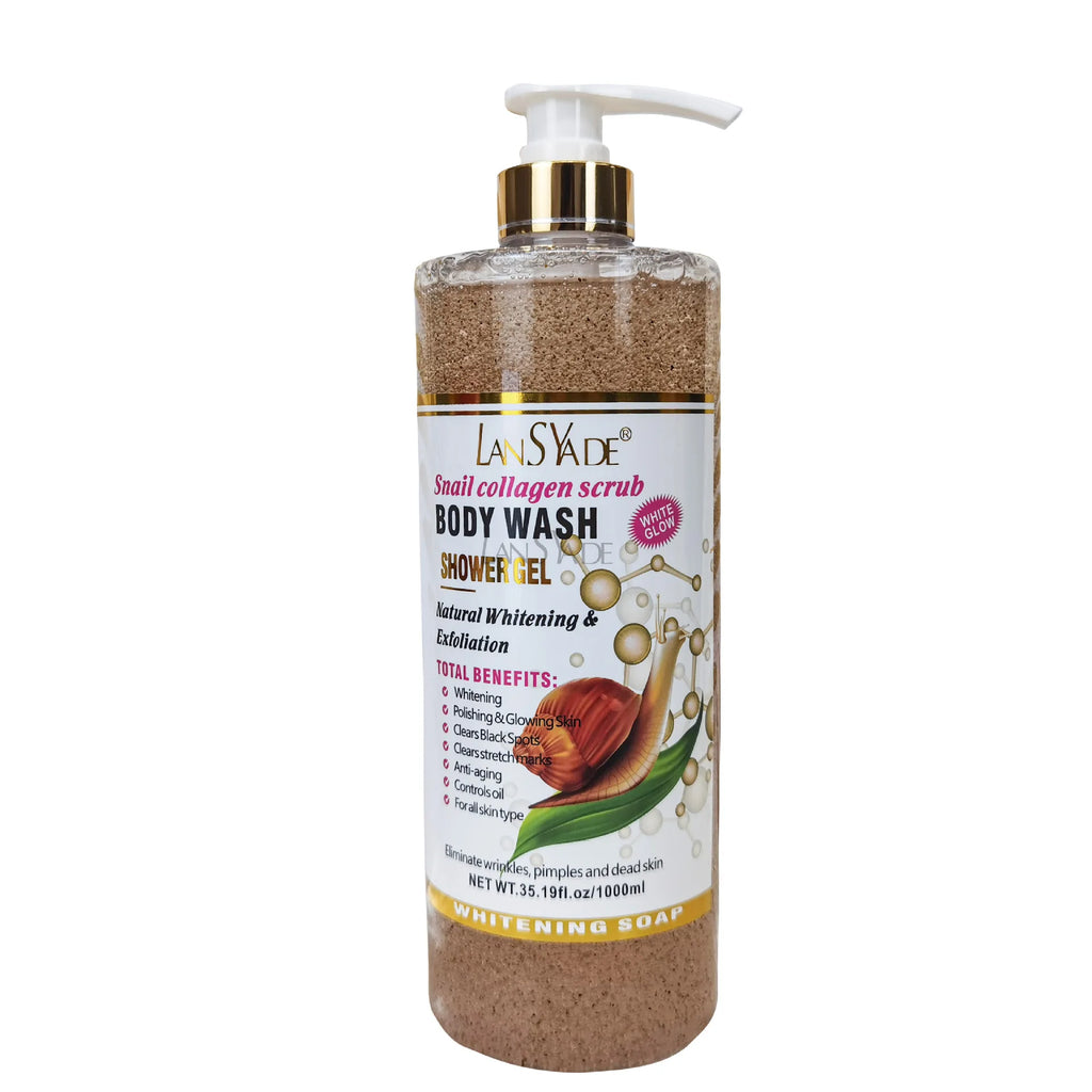 1000ml Scrub bath lotion silky smooth skin foam rich moisture skin toner brighten skin color anti-aging mild lasting fragrance