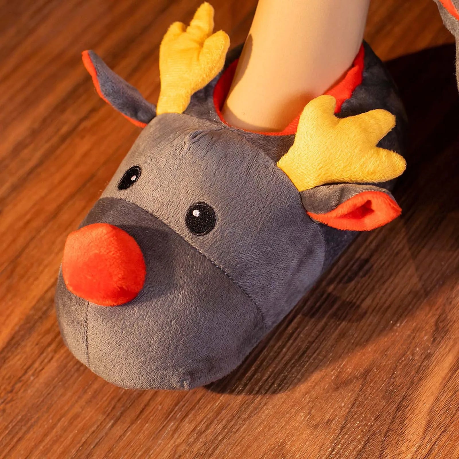 Christmas Slippers Women's Winter Soft Cotton Slippers Cute Household Shoes Warm Winter Shoes Indoor House Shoes House Shoes