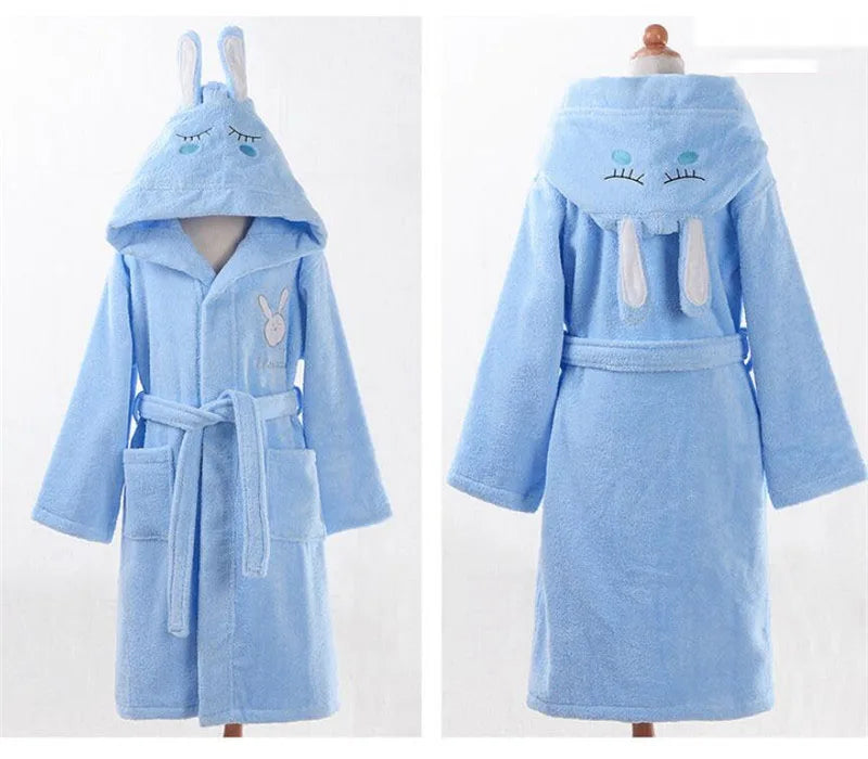 37 Design Cotton Kids Hooded Bathrobe For Girl Sleepwear Robe Boy Cotton Terry Bathrobe Baby Pajamas Bath Robe Children Bathrobe