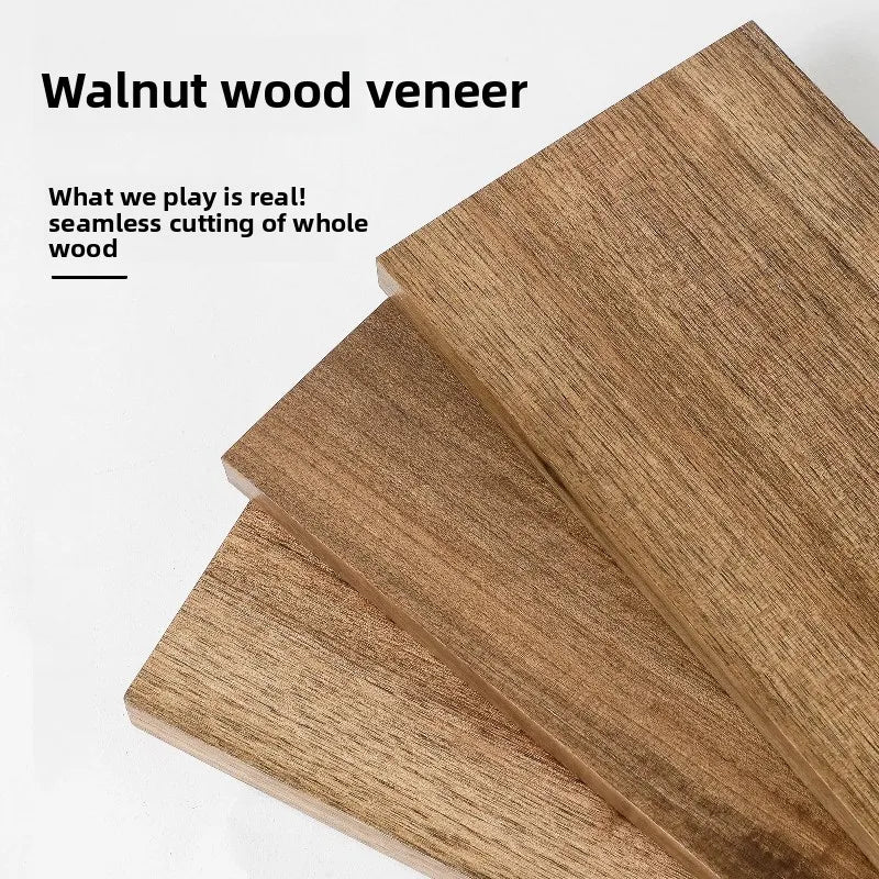 Bathroom Walnut Wall-Mounted Storage Rack, Stainless Steel Shelf for Toiletries, Hanging Organizer for Bathroom Essentials