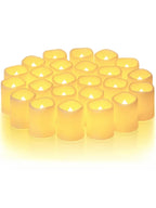 Flickering LED Ivory Electronic Candle, Flameless Tealight Candle, Battery Operated LED Tealight Candle, Ideal for Weddings, Tab