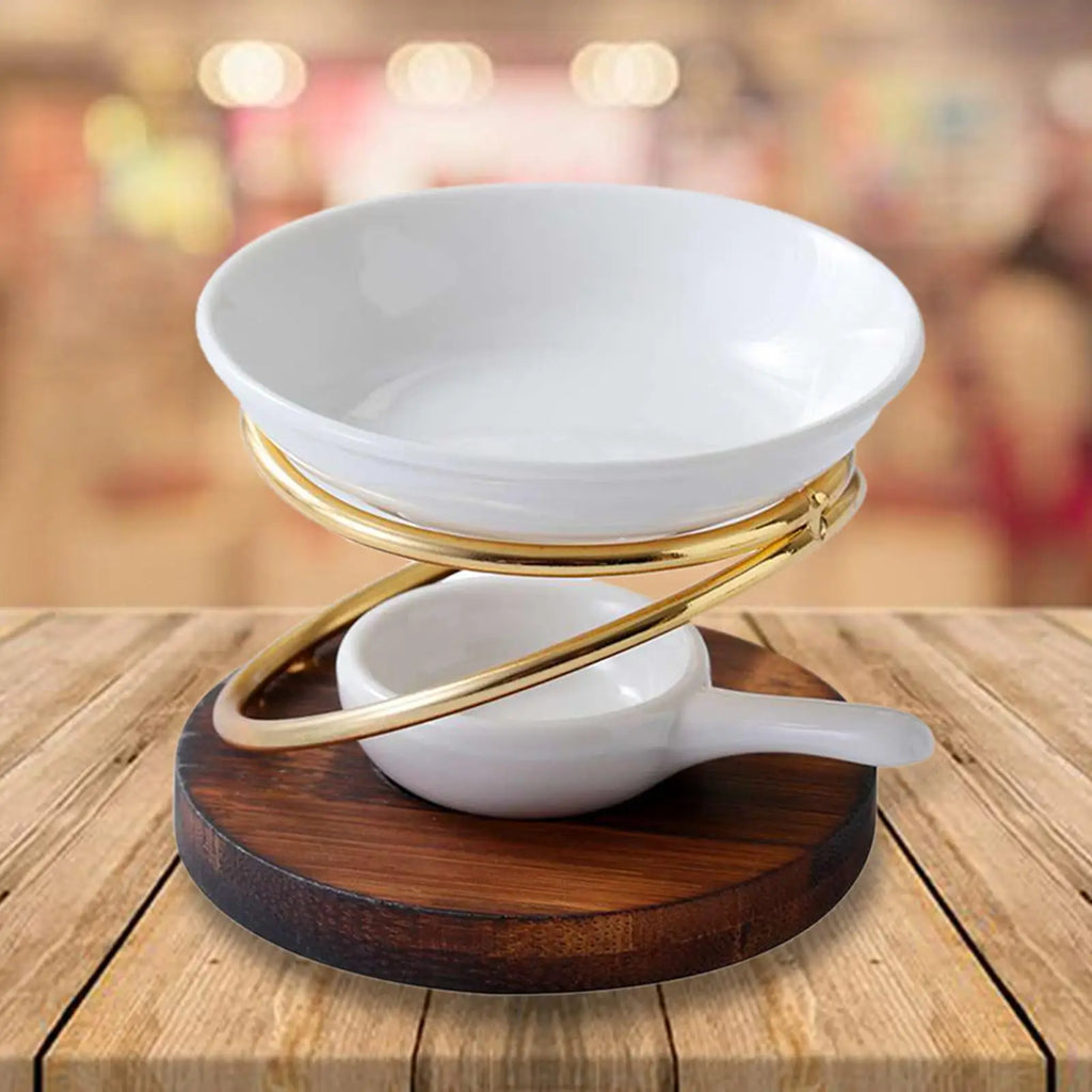 Aroma Oil Burner Warmer Oil Incense Wax Melt Burner with Candle Spoon Office Living Room Spa Yoga Home Decor Wedding Gifts