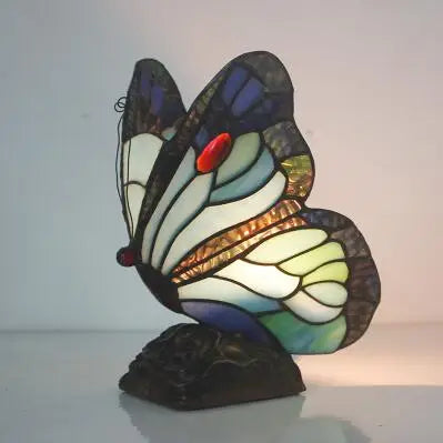 Tiffany turkish table lamp Retro Stained stained glass decor Light Hotel Table Lamp Bedroom Decoration bedroom butterfly lamp