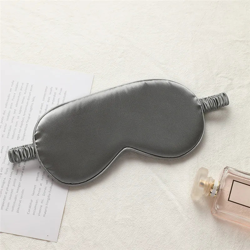 1pcs Imitated Silk Sleep Eye Mask Shading Patch Portable Travel Relax Eyepatch Lunch Break Cover Night Health Sleeping Shield