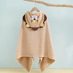 Baby Hooded Bath Towel,Ultra Soft and Absorbent Toddlers Bathrobe,Coral Velvet Thickened Bathrobe,Newborn Blanket Shower Gifts