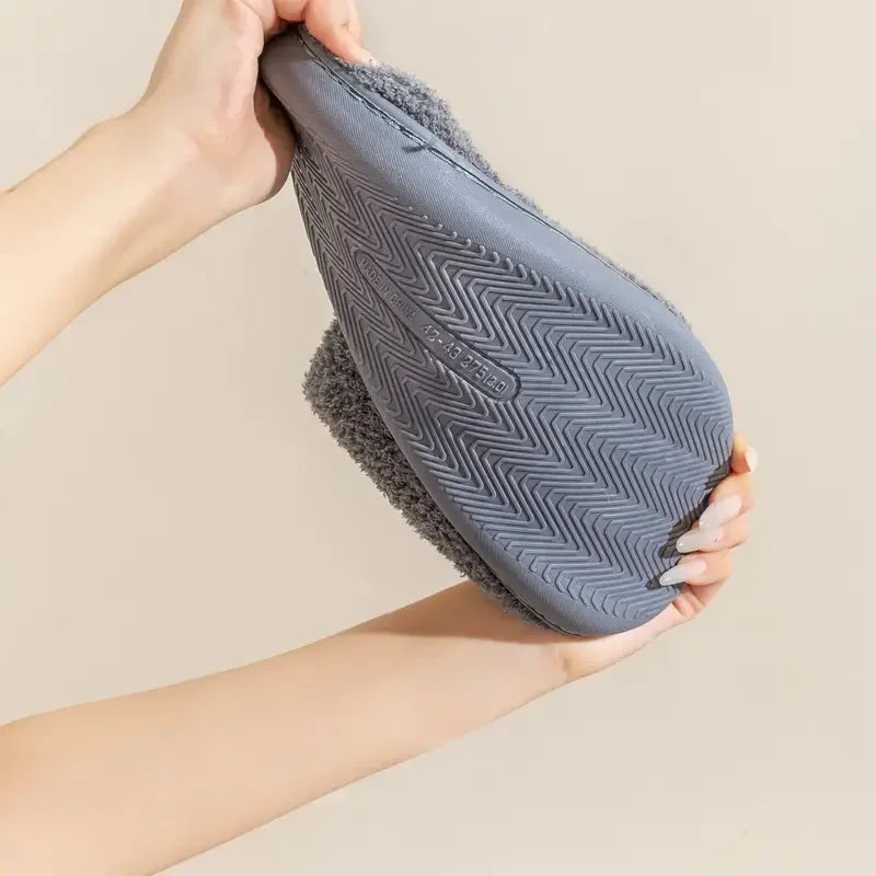 Cute Cozy Bear Slippers for Men – Warm Winter House Shoes