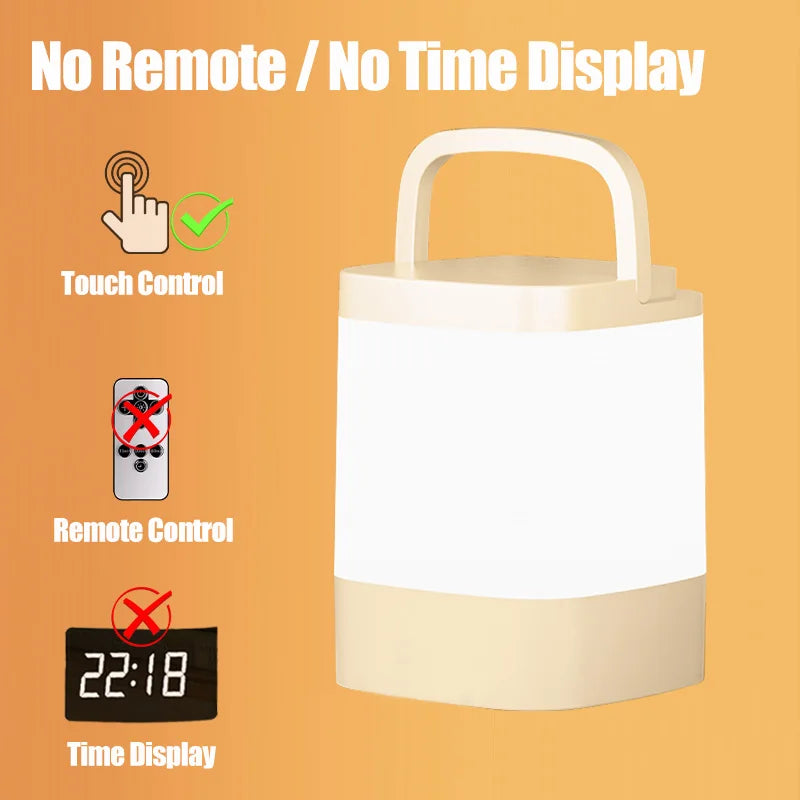 Touch Night Light Rechargeable 3 Color Wireless Baby's Room Bedside Lamp USB LED Night Light Ambient Soft Light For Kids Gift