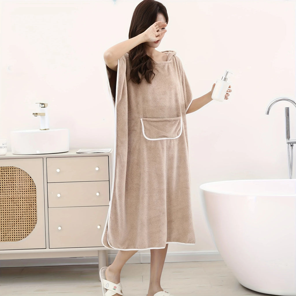 Upgraded Wearable Towel - Ultra Soft Microfiber Bathrobe for Women, Plus Size.
