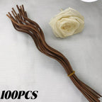 10/200PCS Reed Diffuser Sticks Long Wavy Rattan Reed Fragrance Rods Air Freshener Odor Removal for Home Decor Fragrance Sticks