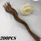10/200PCS Reed Diffuser Sticks Long Wavy Rattan Reed Fragrance Rods Air Freshener Odor Removal for Home Decor Fragrance Sticks