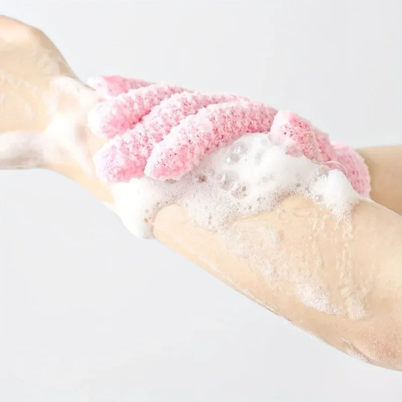Exfoliating Shower Gloves Body Scrub Exfoliating Gloves Foam Gentle Massage Clean Dead Skin Smooth Skin Available for Men Women