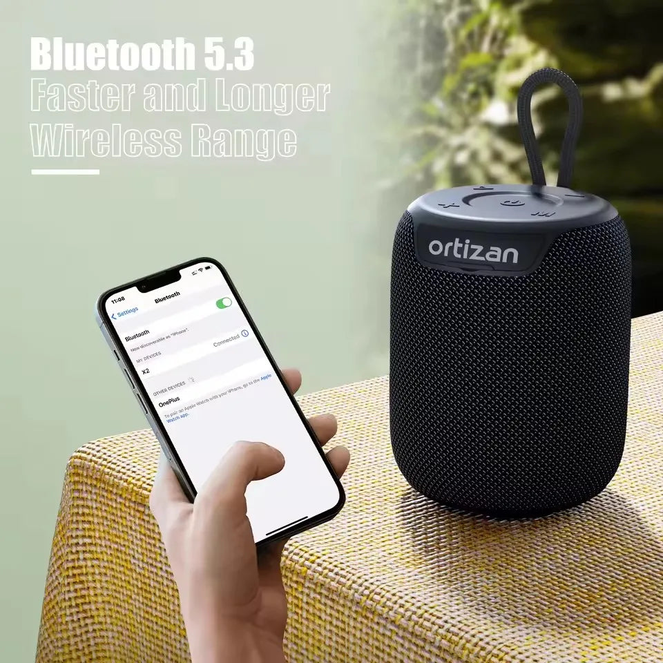 Bluetooth Speakers, Portable Wireless Speaker with Bluetooth 5.3, IPX7 Waterproof, 15W Stereo Sound, Dual Pairing,TF/AUX