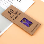 10 PCS/Box Tea Light Candles Long Burning Smokeless Tea Candles Decorative Glow Unscented Paraffin Tealights Candles For Home