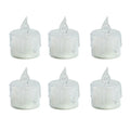 6Pcs/Set Electronic Candles  Attractive Vivid LED Candle Lamp Ornament  Beautiful Small Tea Wax Light