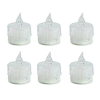 6Pcs/Set Electronic Candles  Attractive Vivid LED Candle Lamp Ornament  Beautiful Small Tea Wax Light