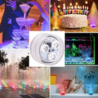 3 LED Underwater Light Remote Control Submersible With Battery RGB Night Light For Fish Tank Swimming Pool Wedding Party Lamp