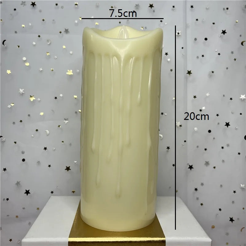 Flameless Flickering Led Candles Light Tealight Led Battery Power Candles Lamp Electronic Votive Led Lamp Halloween Home Decor