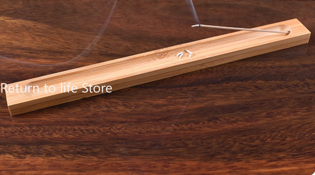 Wood Incense Stick Holder Line Incense Burner Wooden Crafts Sandalwood Coil Base Home Decoration