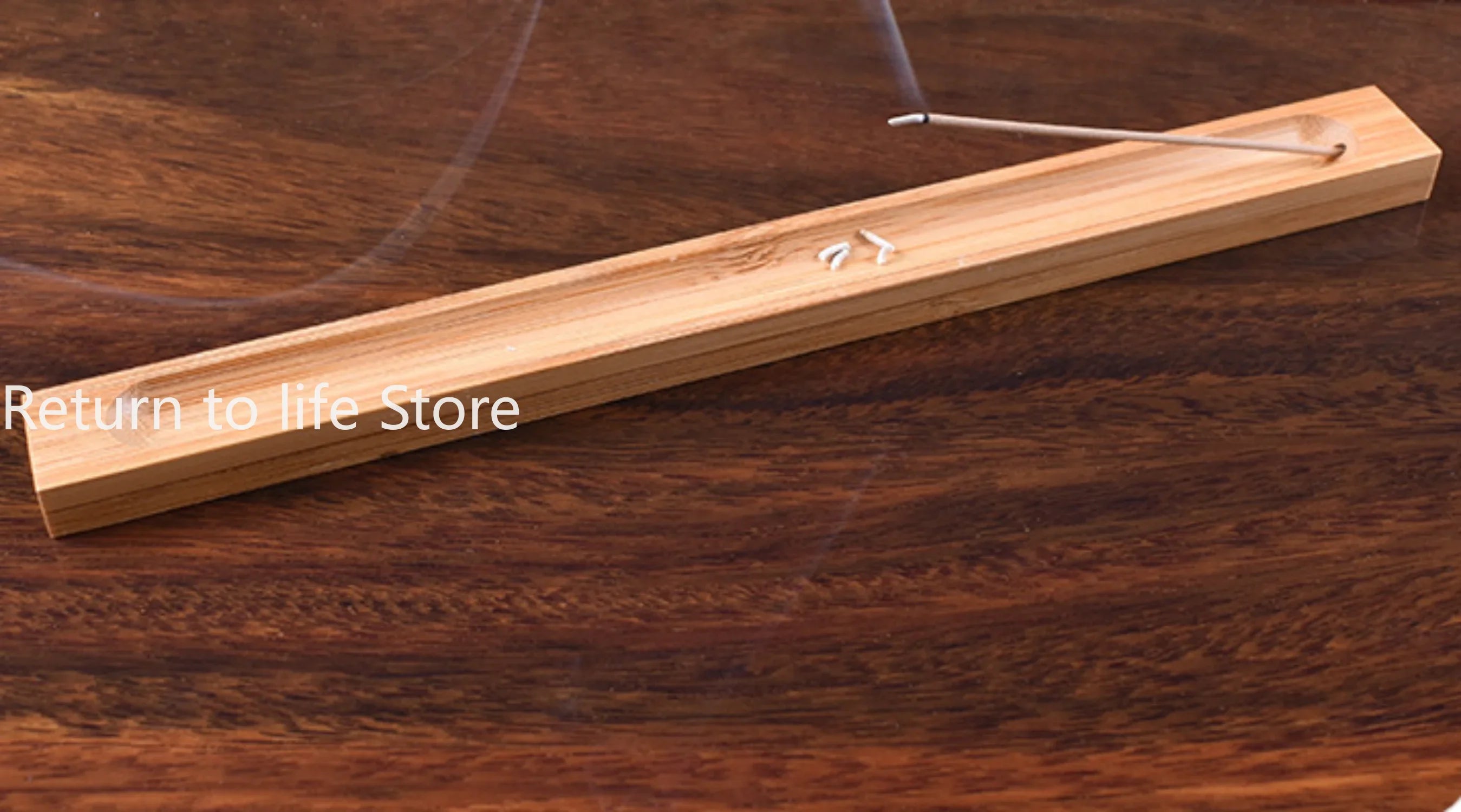 Wood Incense Stick Holder Line Incense Burner Wooden Crafts Sandalwood Coil Base Home Decoration