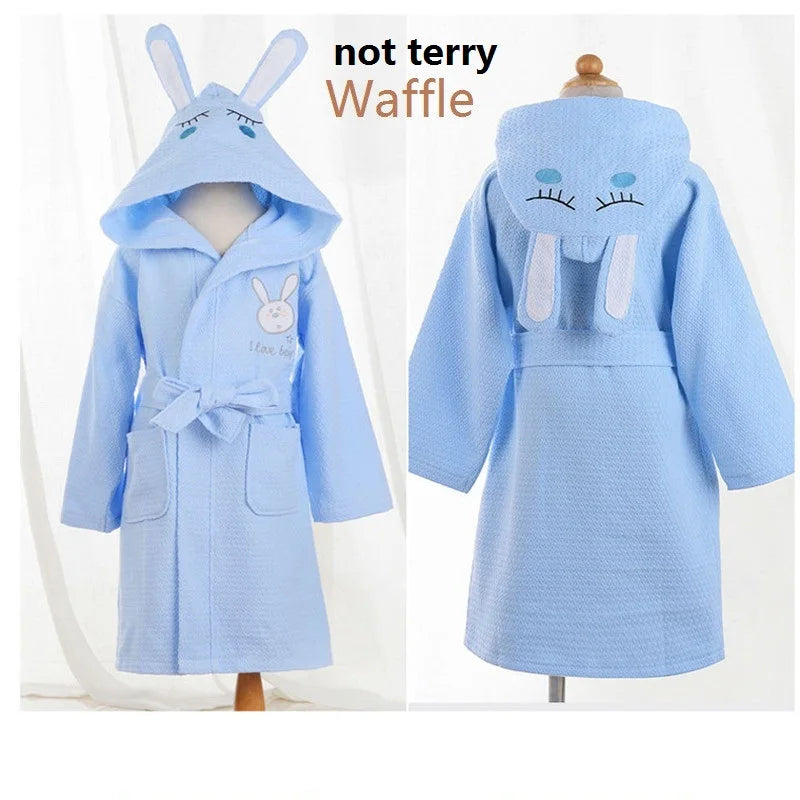 37 Design Cotton Kids Hooded Bathrobe For Girl Sleepwear Robe Boy Cotton Terry Bathrobe Baby Pajamas Bath Robe Children Bathrobe