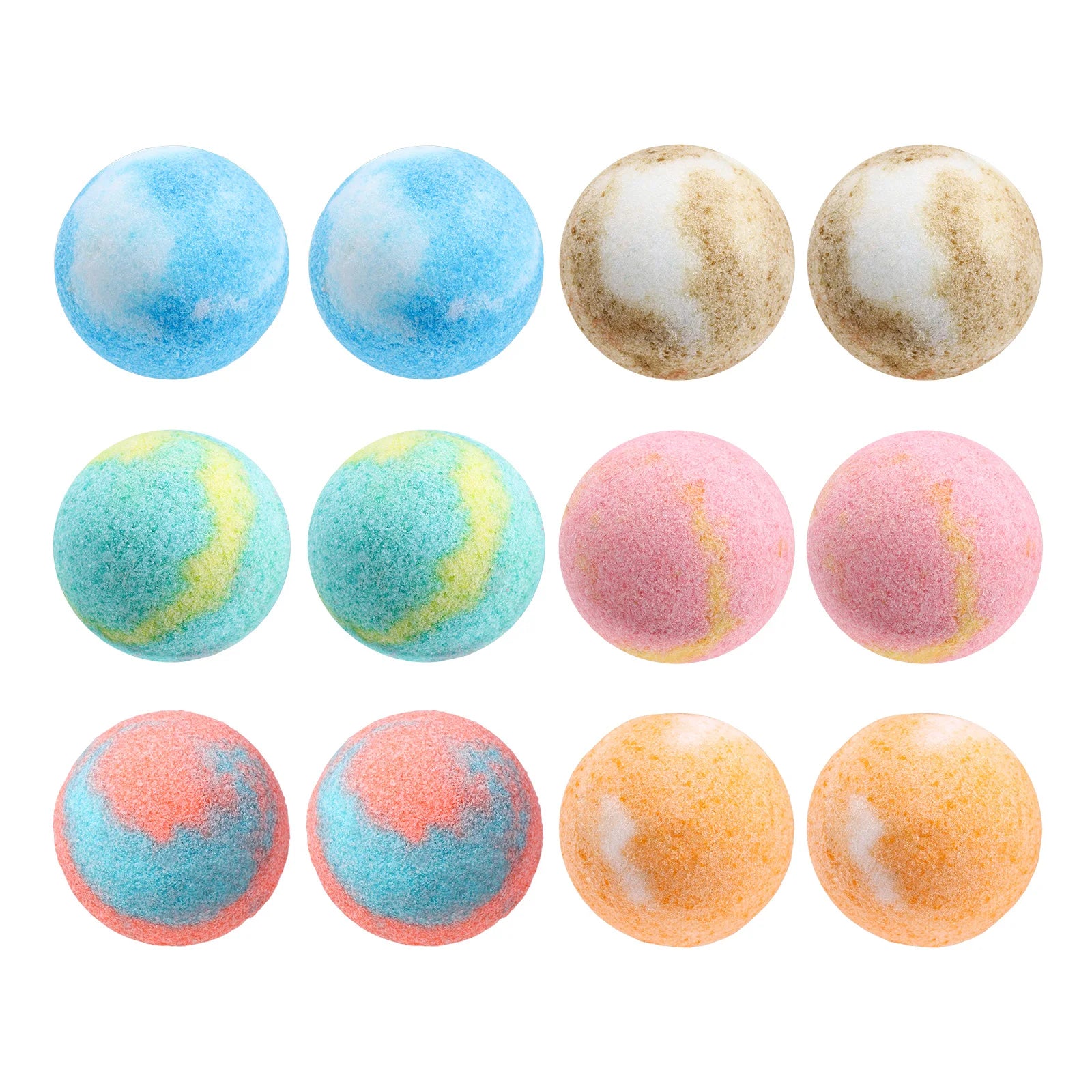 12 Pcs Christmas Bath Bomb Set Sea Salt Bath Softening Keratin Remove Dead Skin for Foot Spa Relaxing Gift Box for Women Men