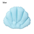 1PC Inflatable Bath Pillow With Suction Cups Soft Spa Neck Support Pillow Bathtub Anti-slip Fan-shaped Cushion Bathing Accessory