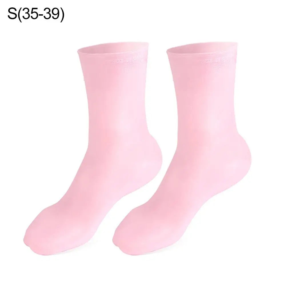 1 Pair Of Silicone Moisturizing Socks For Dry, Cracked Heels And Rough Skin, Softens Rough Foot Skin, Foot Care Tools