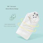 Infant Bath Towel Toddler Bathrobe Boy Girl Blankets Swaddle With Hood Cartoon Coral Fleece Towel Blanket Newborn Kids Bedding