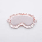 1pc Silk Ruffle Sleep Eye Mask Soft Sleeping Eye Covers Multicolor Night Dream Blackout Eye Patches for People To Sleep Better