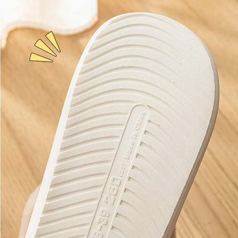 Casual Cute Cartoon Elk Slippers Lovely Soft Christmas Slippers Warm Comfortable Bedroom Shoes Men