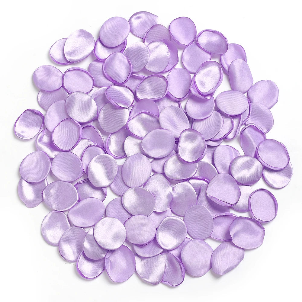 100/200Pcs Pink 4cm Silk Rose Petals Romantic Room Decoration Wedding Decor For Flower Girl Baskets Dinner Table Bridal Showers