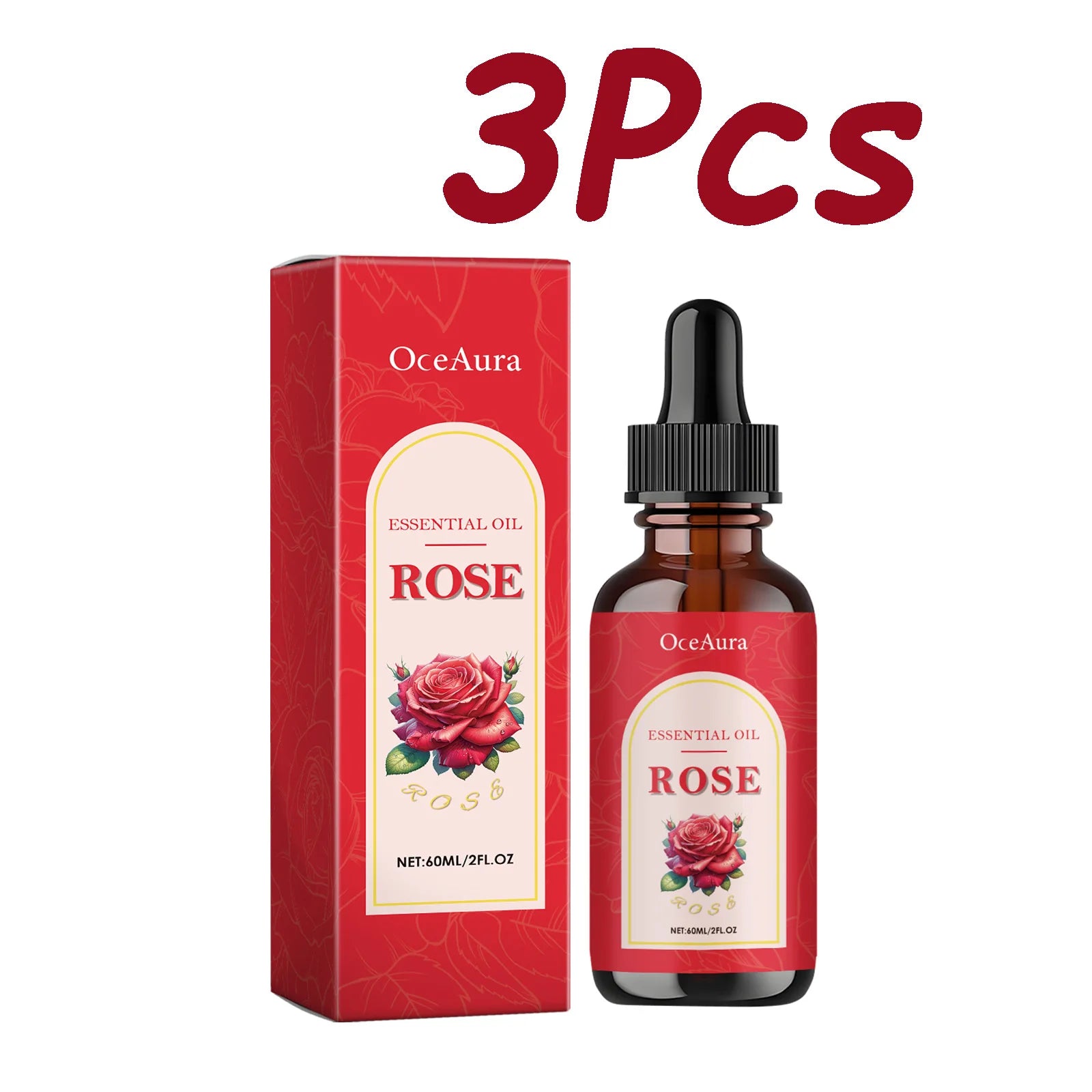 Rose Essential Oil Nourishing Moisturizing Soothing Dryness Skin Soften Delicate Smoothing Massage Essential Oil for Face Body