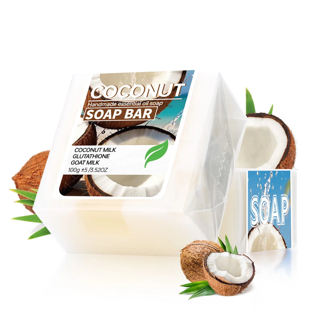 Coconut milk moisturizing soap, glutathione brightening cleansing soap, goat milk nourishing cleansing soap, bath soap, portable