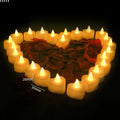 Flameless Tea Light Candles Battery Operated Votive LED Tealights with Paper Lampshade for Wedding Valentine Halloween Christmas